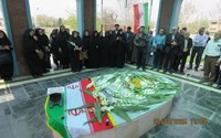 مراسم تجدید میثاق با آرمان های شهدا 
